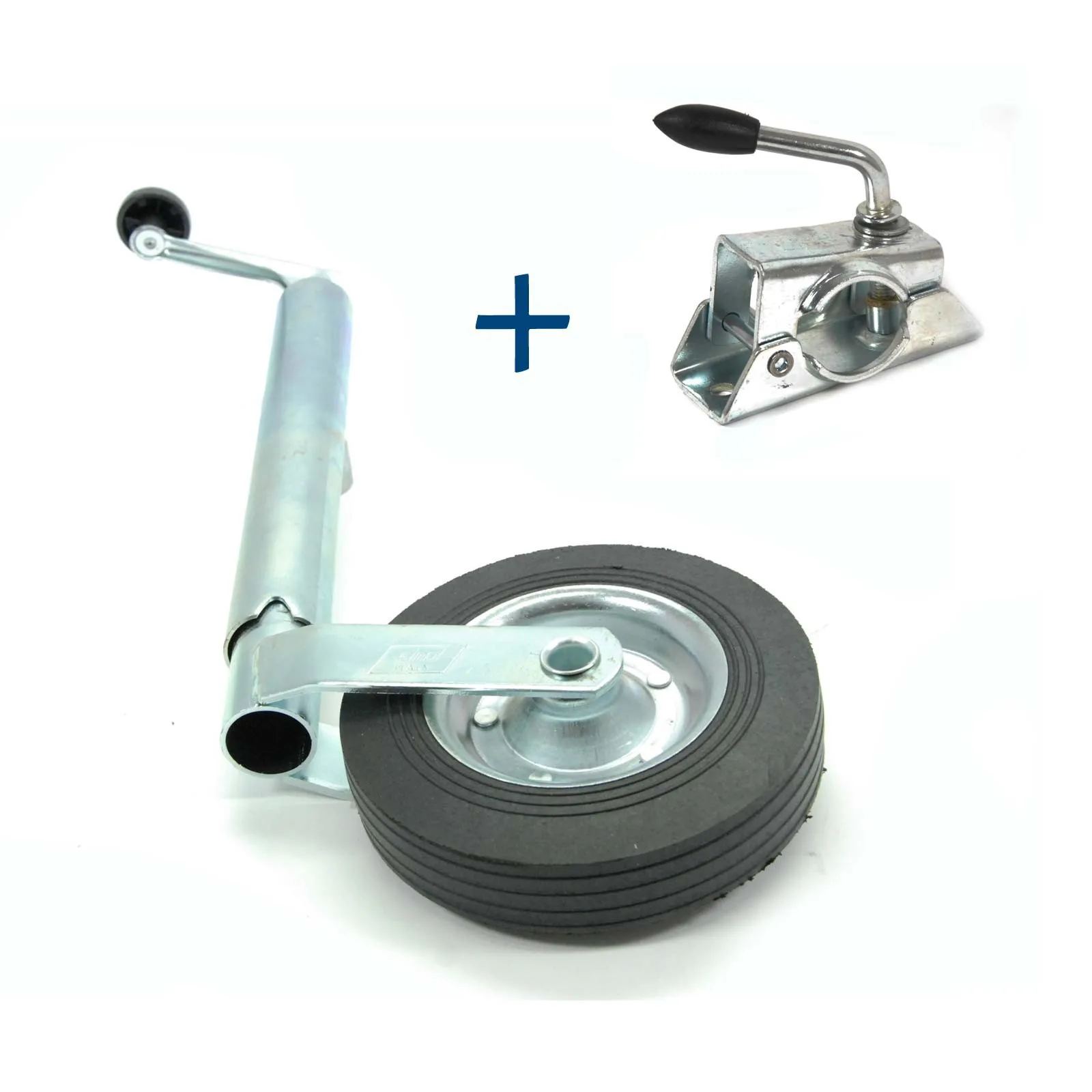  ROUE JOCKEY 48 MM JANTE METAL AVEC BRIDE DE FIXATION