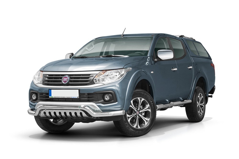 Pare-buffle avec barre de Spoiler et plaque de protection Fiat Fullback (2015 -)