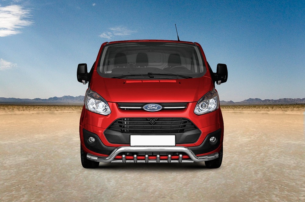 Pare-buffle barre de Spoiler et Grille Ford Transit Custom (2012-)