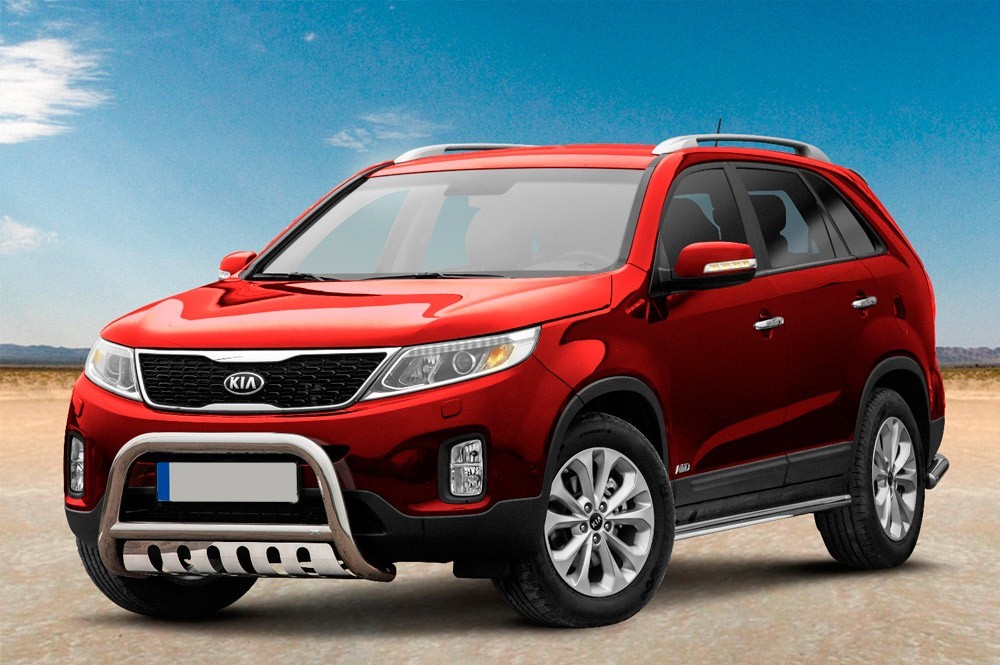 Pare-buffle avec plaque de protection KIA Sorento (2012-2015)