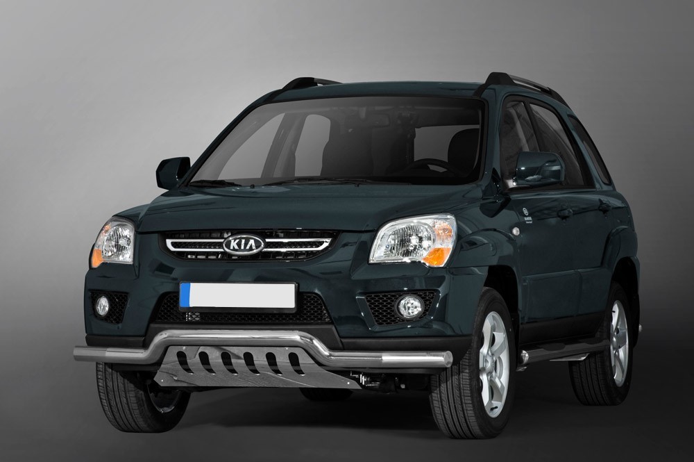 Pare-buffle barre de Spoiler et plaque de protection KIA Sportage (2006-2010)