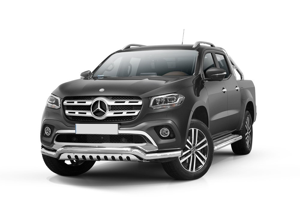 Pare-buffle barre de Spoiler et plaque de protection Mercedes X-Class