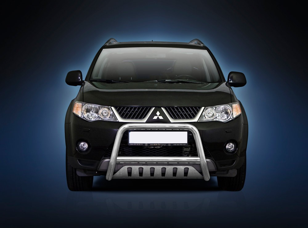 Pare-buffle avec plaque de protection Mitsubishi Outlander (2007-2009)