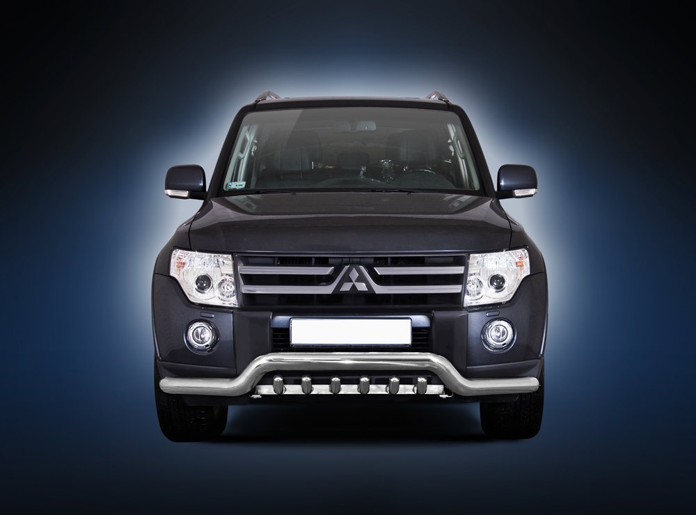 Pare-buffle barre de Spoiler et Grille Mitsubishi Pajero (2007 - 2015)