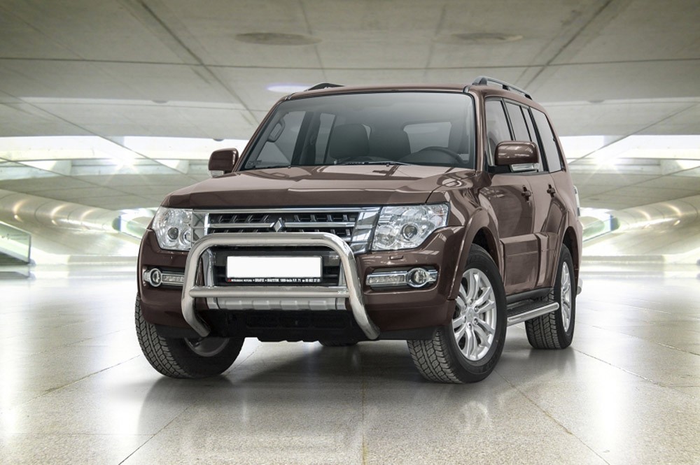 Pare-buffle avec barre transversale Mitsubishi Pajero (2015 -)