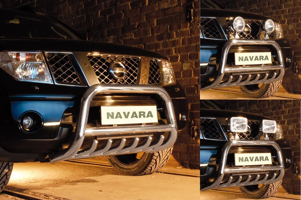 Pare-buffle avec grille Nissan Navara V6 (2010-2015)
