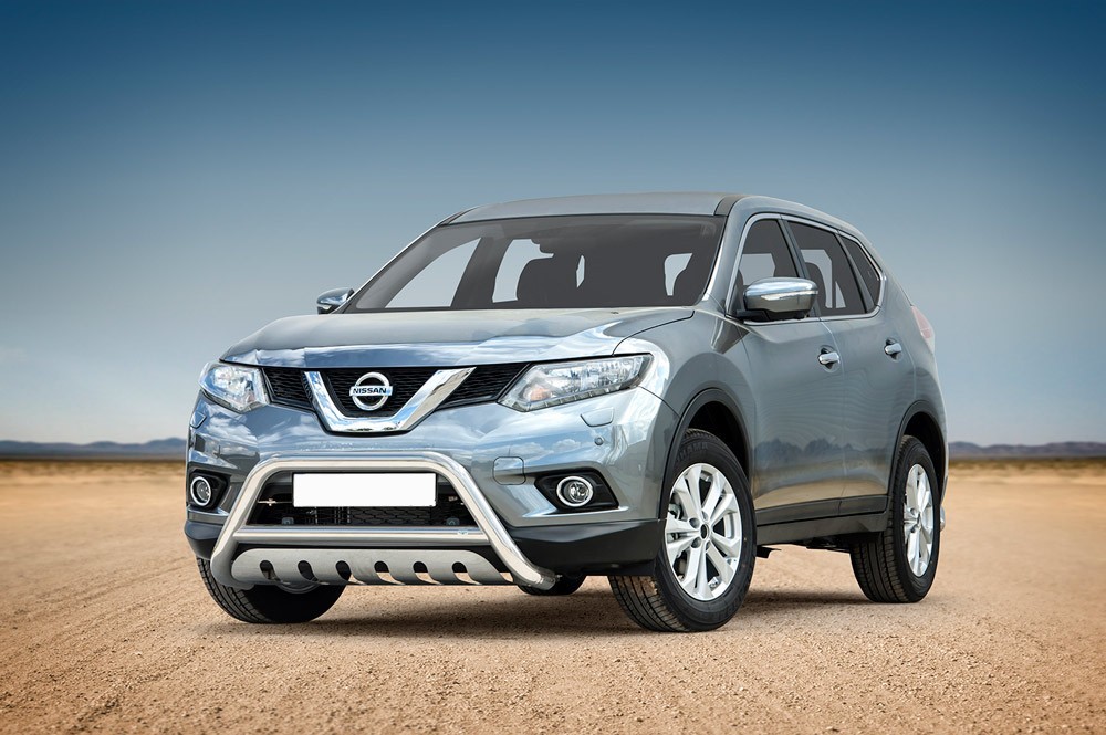 Pare-buffle avec plaque de protection Nissan X-Trail (2014-)
