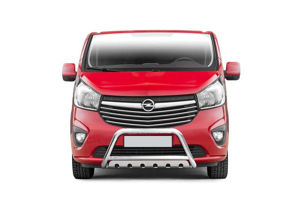 Pare-buffle avec plaque de protection Opel Vivaro (2014-)