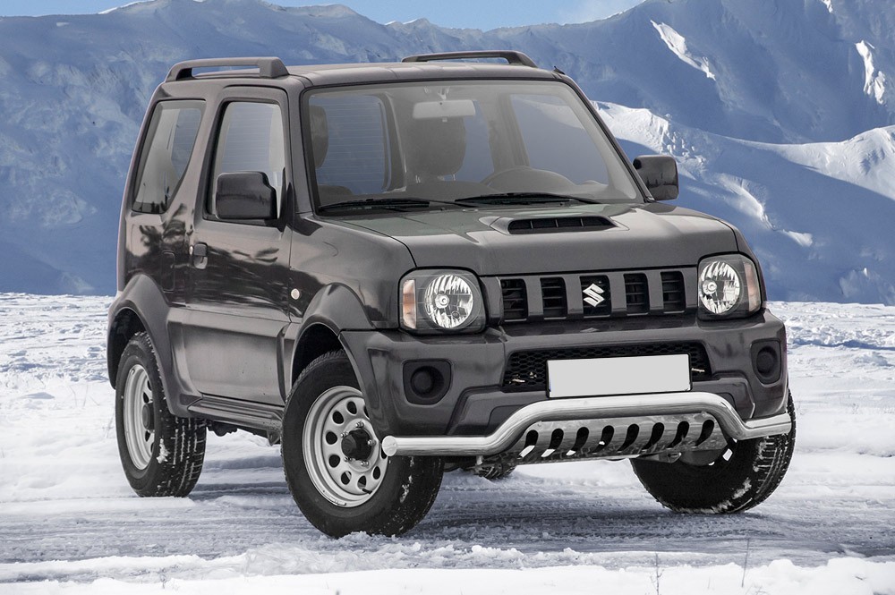 Barre pare-buffle avec plaque de protection Suzuki Jimny (2012 -)