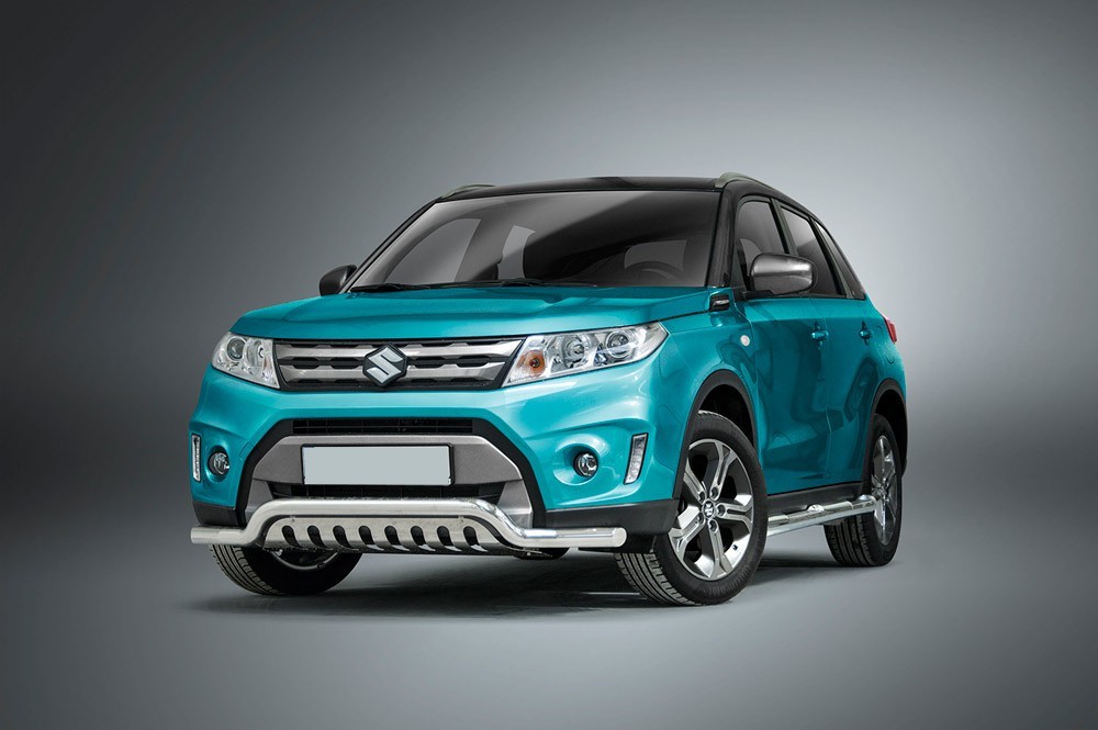 Pare-buffle barre de Spoiler et plaque de protection Suzuki Vitara (2015-)