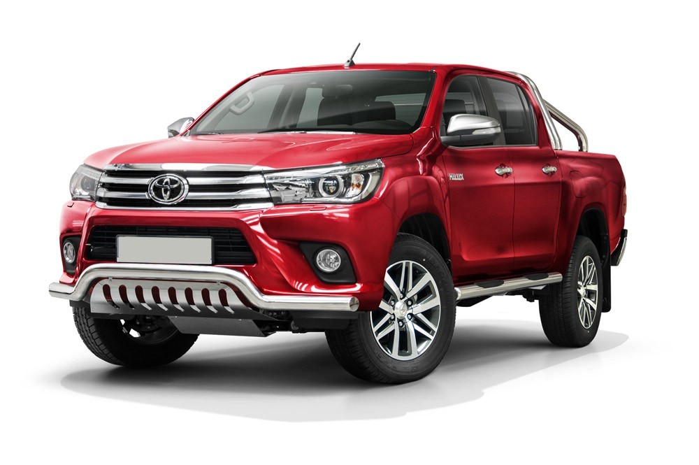 Pare-buffle barre de Spoiler et plaque de protection Toyota Hilux (2015-)