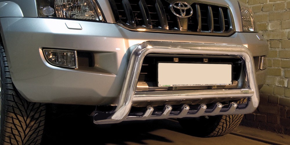 Pare-buffle avec grille Toyota Land Cruiser 120 (2002-2009)