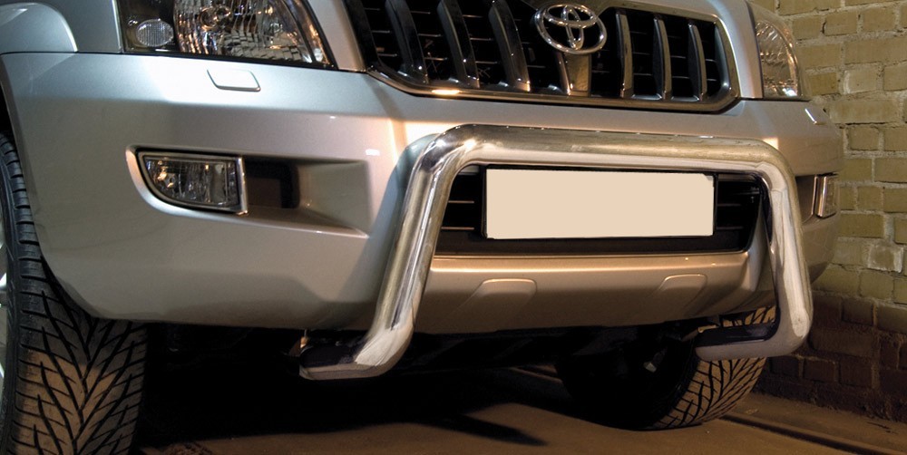 Pare-buffle sans barre transversale Toyota Land Cruiser 120 (2002-2009)