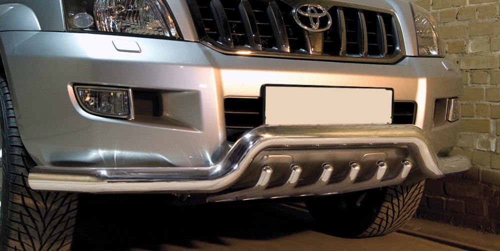 Pare-buffle barre de Spoiler et Grille Toyota Land Cruiser 120 (2002-2009)
