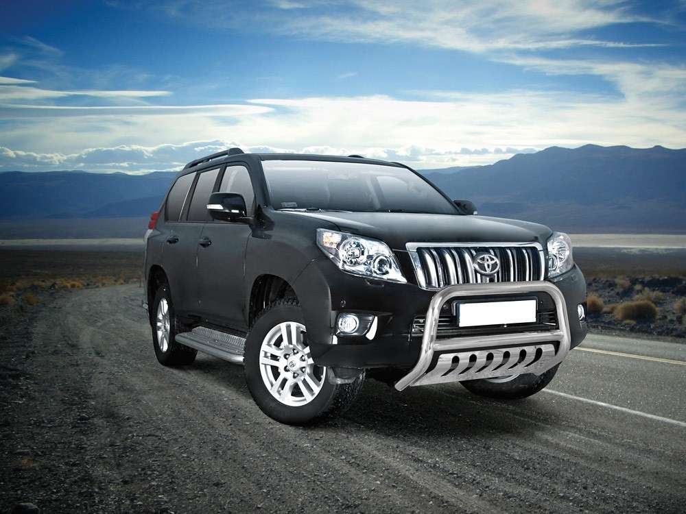 Pare-buffle avec plaque de protection Toyota Land Cruiser 150 (2010-2013)