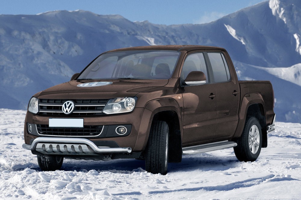 Pare-buffle barre de Spoiler et plaque de protection Volkswagen Amarok (2009-2016)