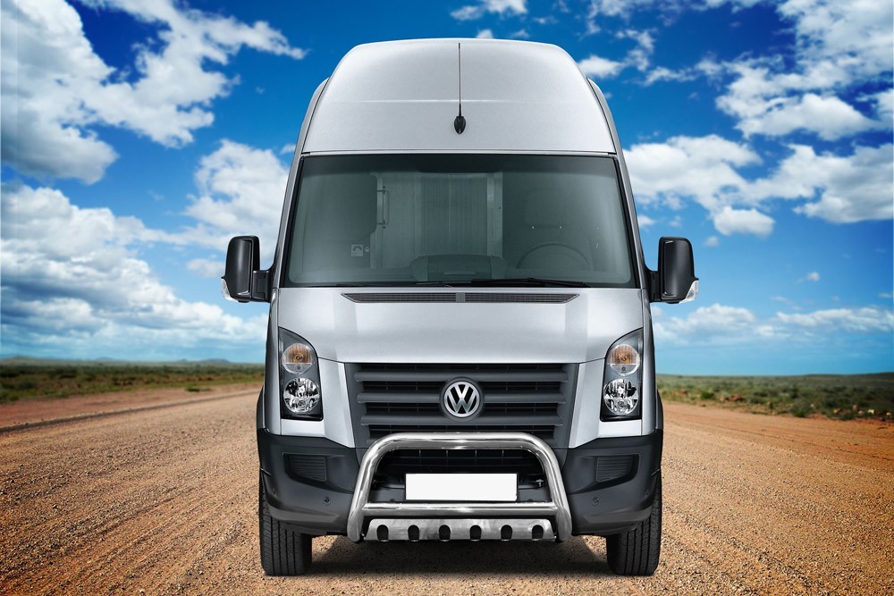 Pare-buffle avec plaque de protection Volkswagen Crafter (2006-2017)