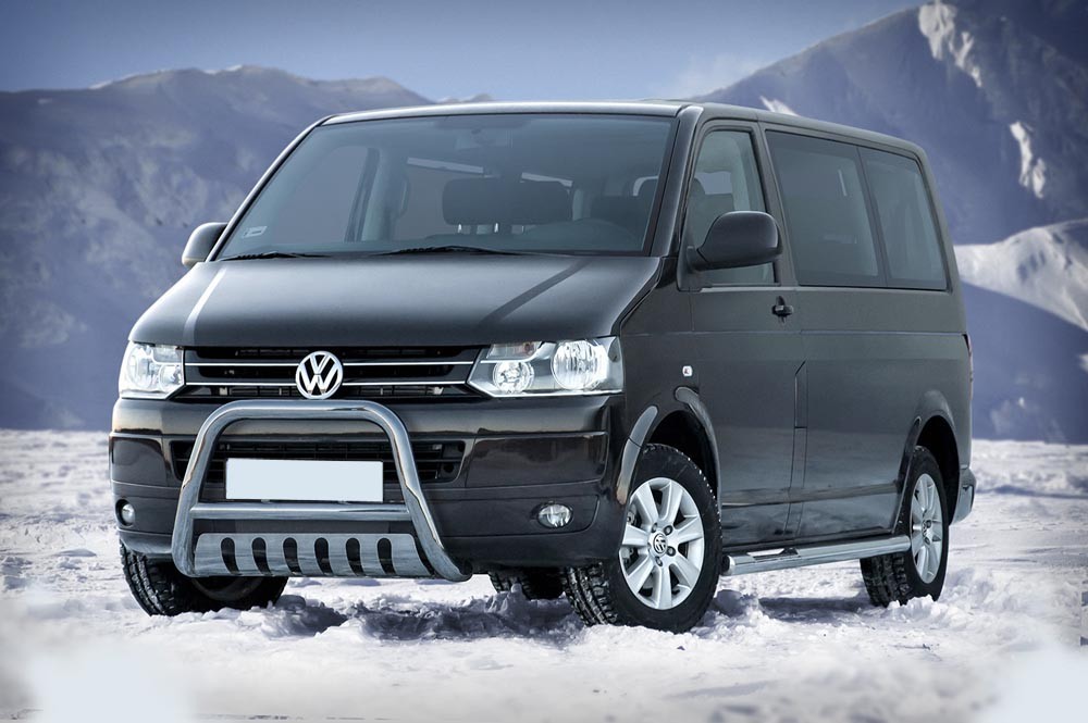 Pare-buffle avec plaque de protection Volkswagen T5 (2003-2015)