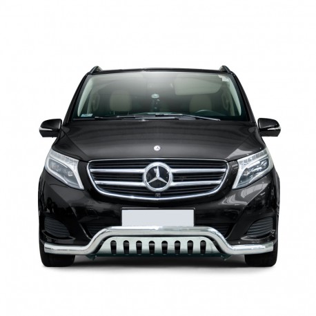 Pare-buffle barre et plaque de protection Mercedes V-class (2014-)