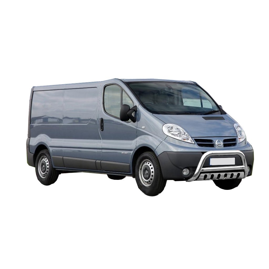 Pare-buffle avec plaque de protection Nissan Primastar (2001-2014)