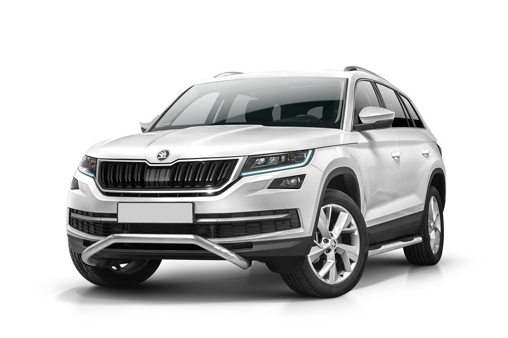 Barre pare buffle courte sans plaque de protection Skoda Kodiaq (2016-)
