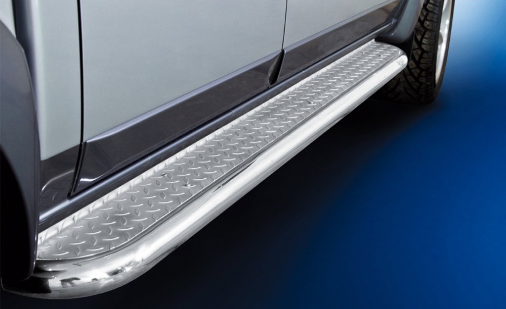 Marchepieds Ford Ranger (2016 - ) - Plat Avec Plaque Anti Dérapante -