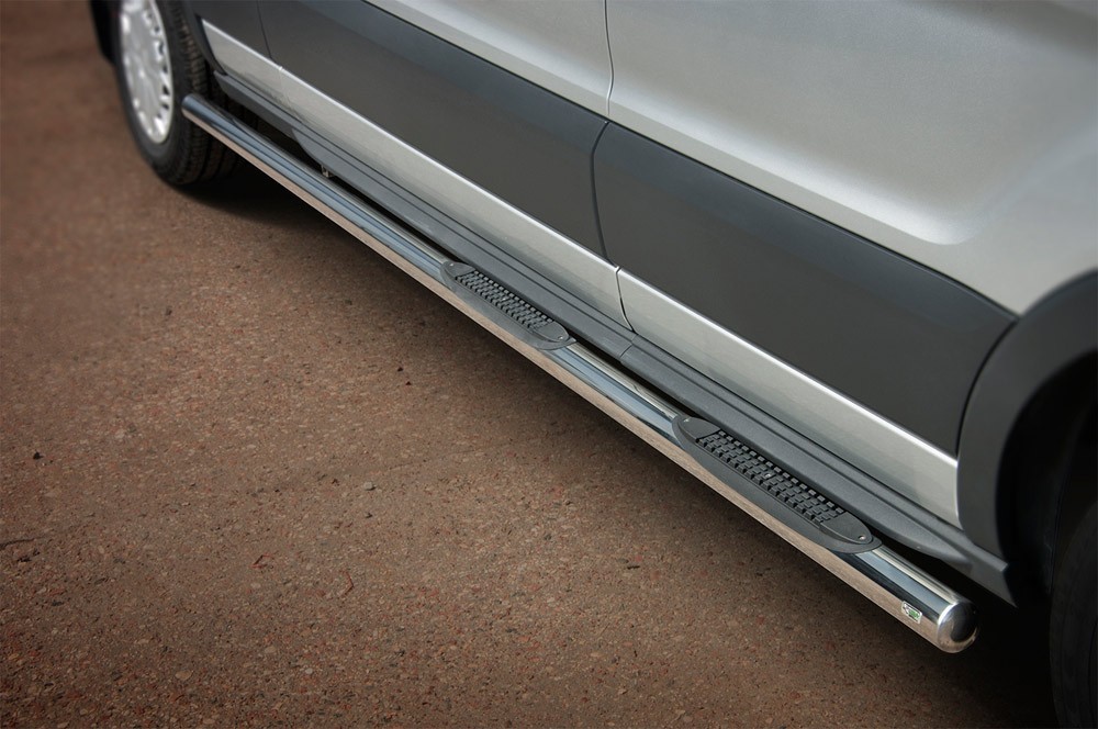 Marchepieds Ford Transit L3 Long (2014 -) - Latéraux avec revêtement en plastique anti-dérapant -