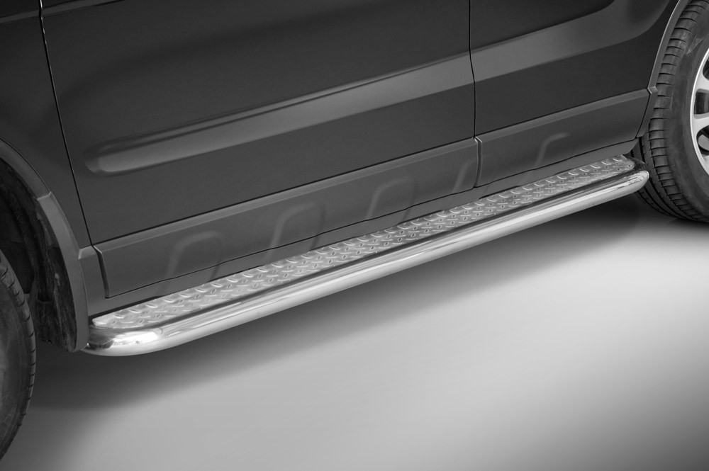 Marchepieds Honda CRV (2006 - 2009) - Plat Avec Plaque Anti Dérapante