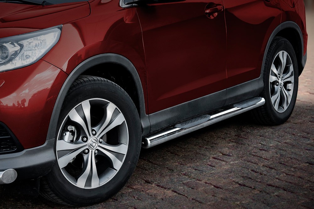 Marchepieds Honda CRV ( 2016 -) - Latéraux avec revêtement en plastique anti-dérapant