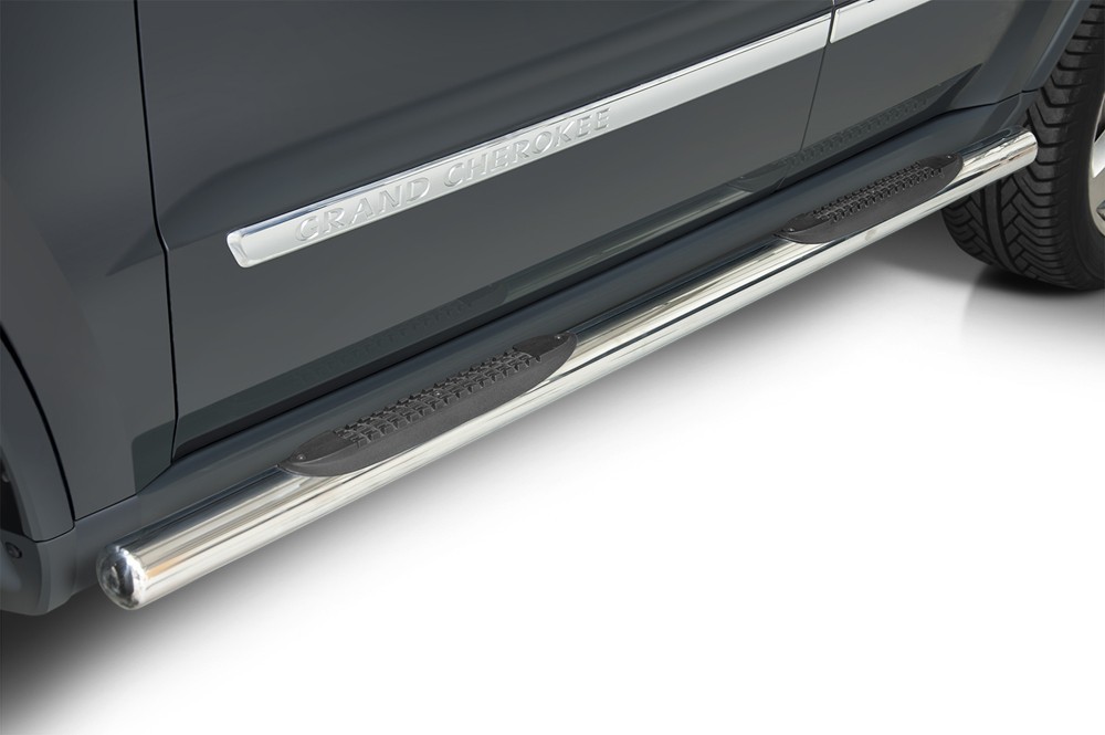 Marchepieds Jeep Grand Cherokee (2011-2014) - Latéraux avec revêtement en plastique anti-dérapant -
