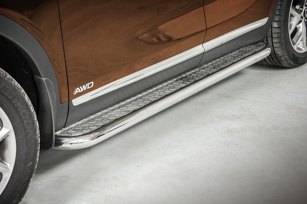 Marchepieds Kia Sorento (2015-) - Plat Avec Plaque Anti Dérapante -