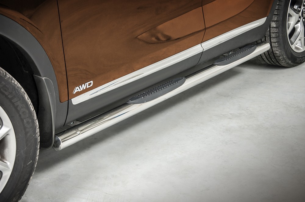 Marchepieds Kia Sorento (2015-) - Latéraux avec revêtement en plastique anti-dérapant -