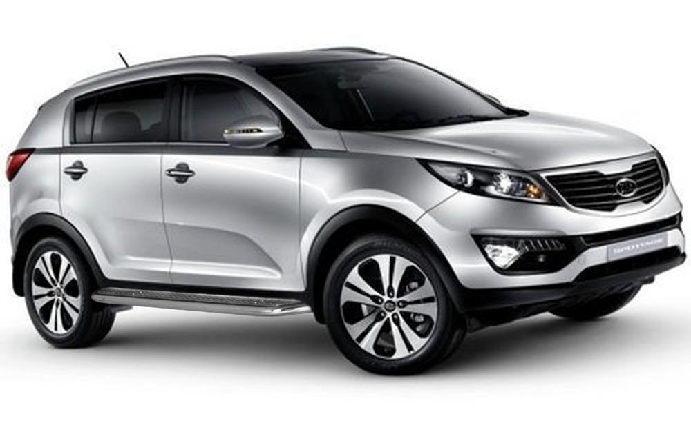 Marchepieds Kia Sportage (2010-2015) - Plat Avec Plaque Anti Dérapante -