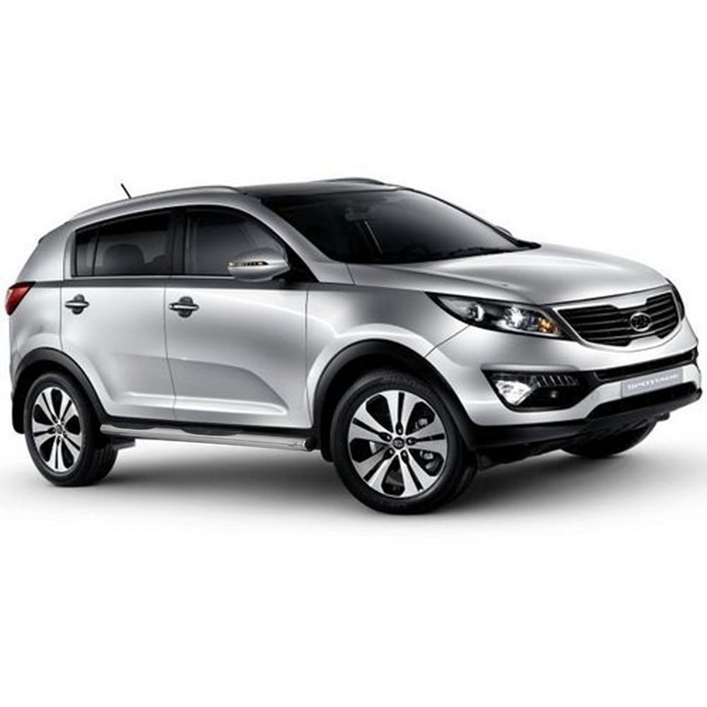 Marchepieds Kia Sportage (2010-2015) - Latéraux avec revêtement en plastique anti-dérapant -