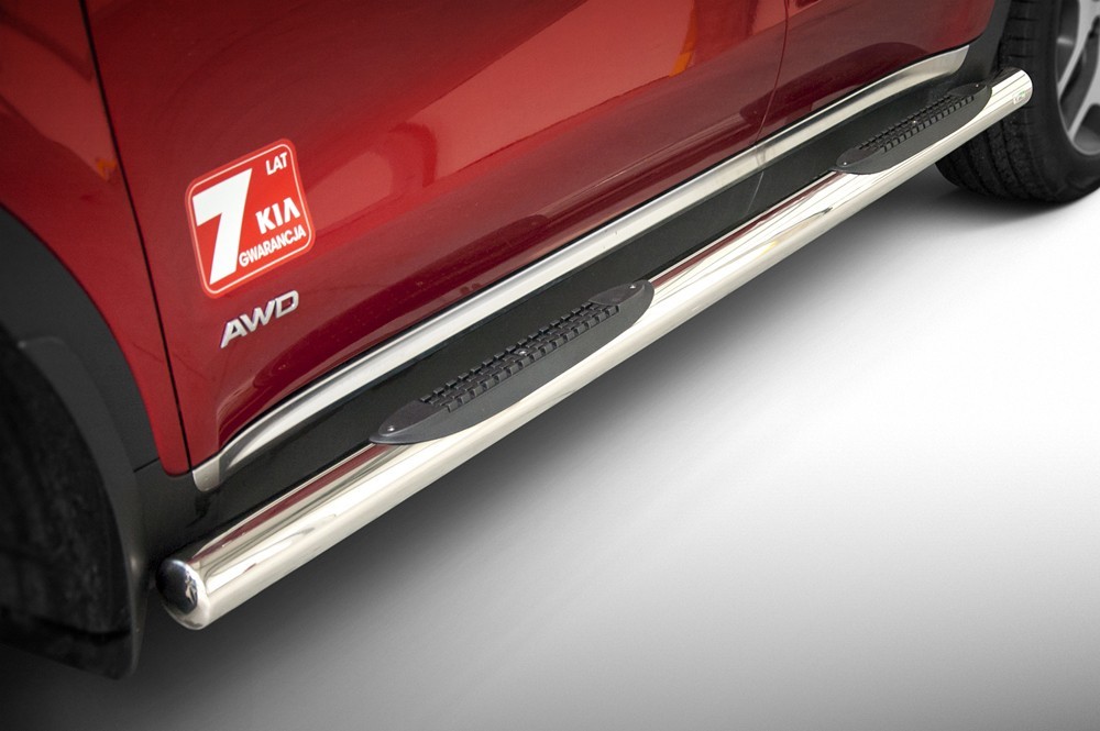 Marchepieds Kia Sportage (2015-) - Latéraux avec revêtement en plastique anti-dérapant -