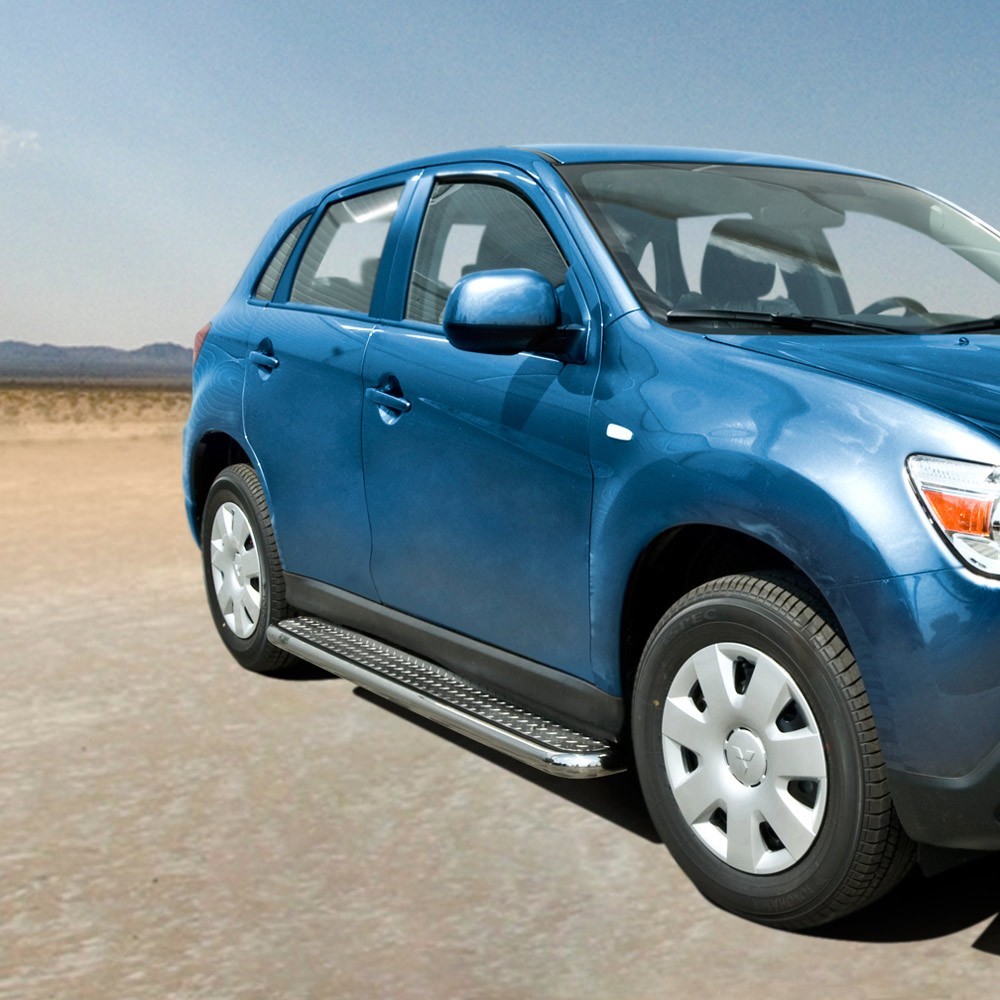 Marchepieds Mitsubishi Asx (2010-2013) - Plat Avec Plaque Anti Dérapante -