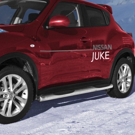 Marchepieds Nissan Juke (2010-) - Latéraux avec revêtement en plastique anti-dérapant -