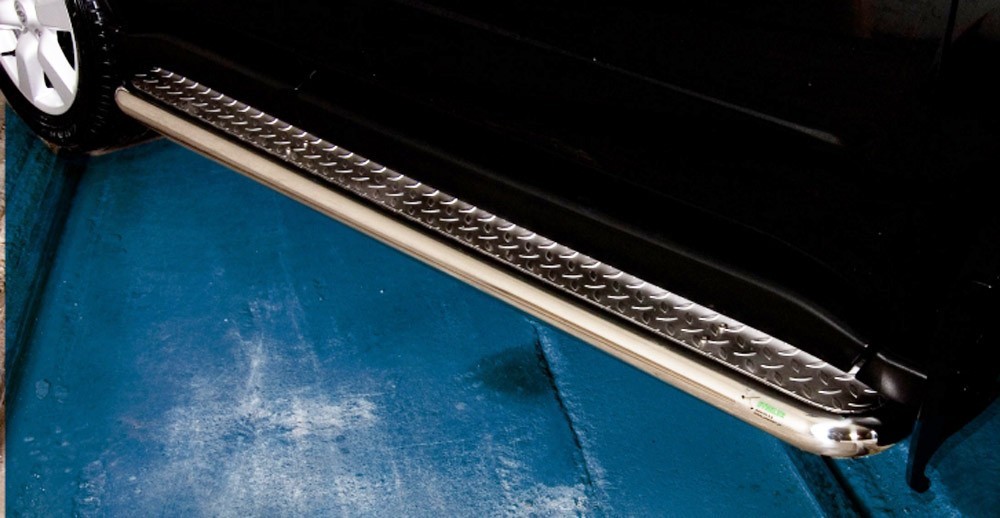 Marchepieds Nissan X-Trail (2010-2014) - Plat Avec Plaque Anti Dérapante -