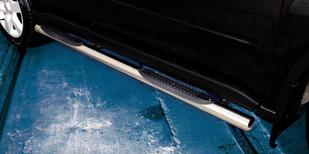 Marchepieds Nissan X-Trail (2007-2010) - Latéraux avec revêtement en plastique anti-dérapant -