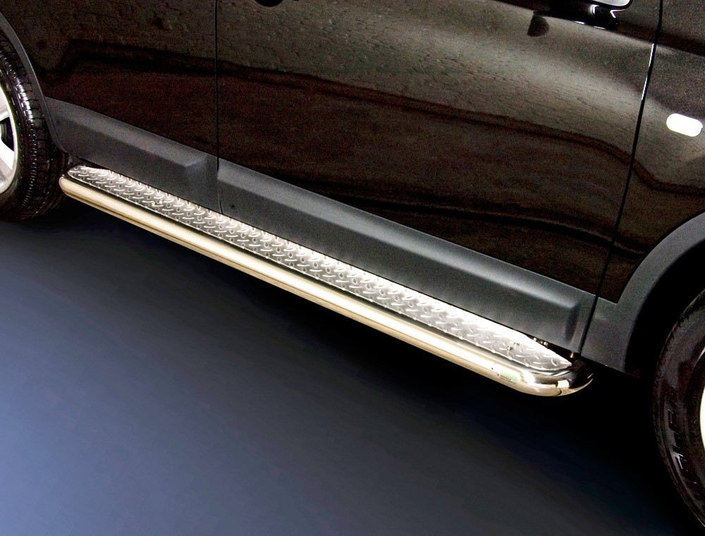 Marchepieds Nissan Qashqai (2010-2013) - Plat Avec Plaque Anti Dérapante -