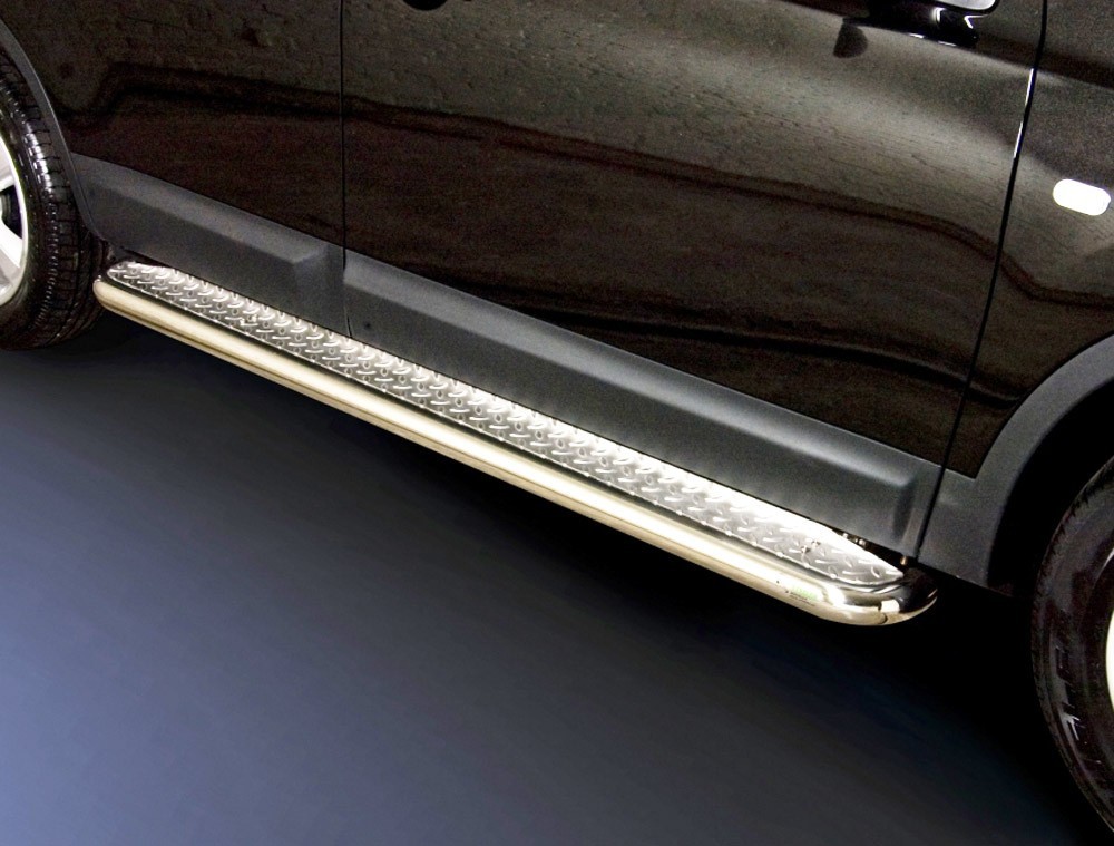 Marchepieds Nissan Qashqai +2 (2010-2013) - Plat Avec Plaque Anti Dérapante -