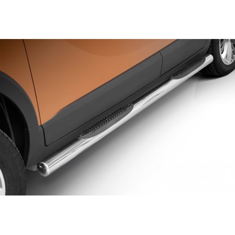 Marchepieds Opel Crossland X (2017-) - Latéraux avec revêtement en plastique anti-dérapant -