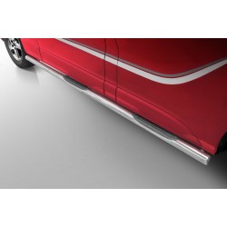 Marchepieds Opel Vivaro L2 Long (2014 -) empattement de 3498 mm -Latéraux avec revêtement en plastique anti-dérapant-