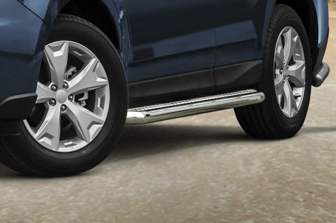 Marchepieds Subaru Forester (2013 -) - Plat avec plaque anti-dérapante -