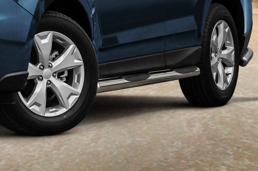 Marchepieds Subaru Forester (2013 -) - Latéraux avec revêtement en plastique anti-dérapant -