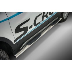 Marchepieds Suzuki SX4 S-CROSS (2016-) - Latéraux avec revêtement en plastique anti-dérapant -