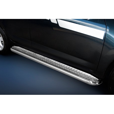 Marchepieds Toyota RAV4 (2010-2013) - Plat avec plaque anti-dérapante -