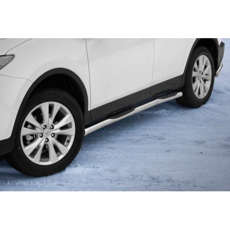 Marchepieds Toyota RAV4 (2013-2015) - Latéraux avec revêtement en plastique anti-dérapant -
