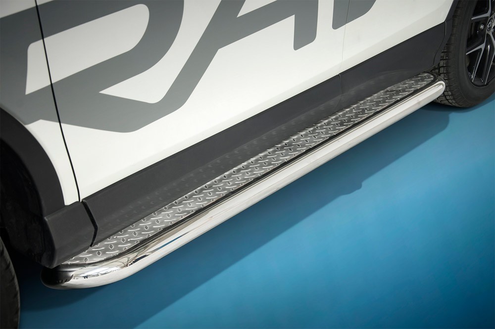 Marchepieds Toyota RAV4 (2015 -) - Plat avec plaque anti-dérapante -