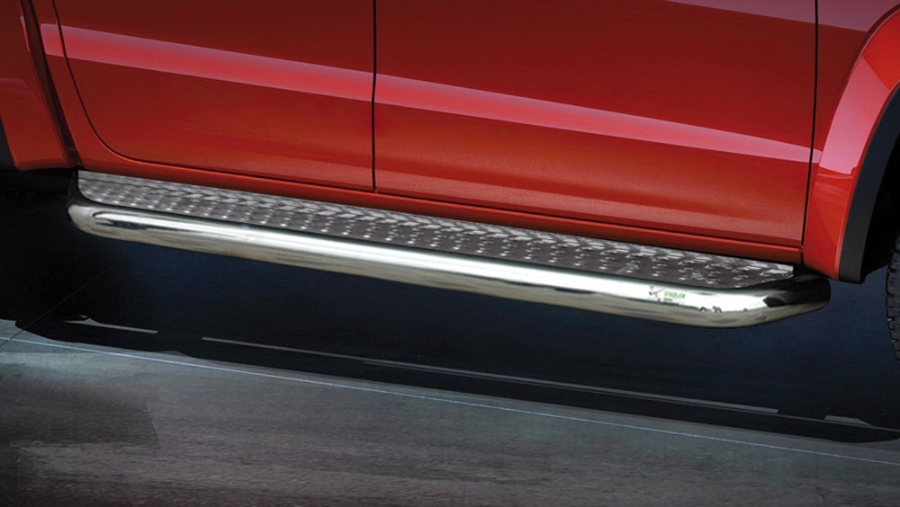 Marchepieds VW Amarok (2009-2016) - Plat avec plaque anti-dérapante perforée -